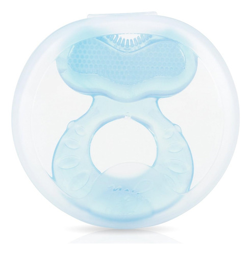 Mordedor Nuby Teethe-eez, De Silicona Suave Con Cerdas, Azul