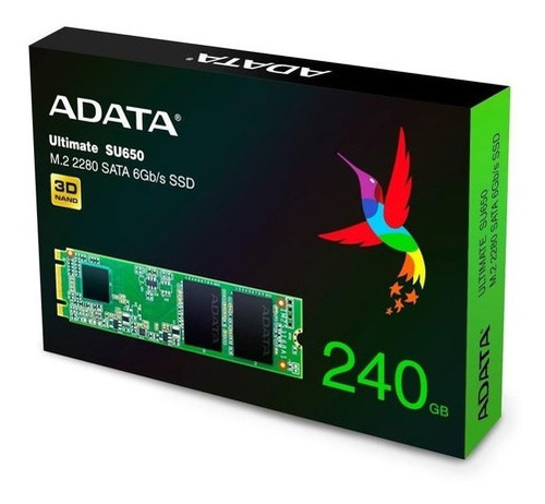 Imagen 6 de 10 de Disco Ssd 240gb M2 2280 Sata Notebook Adata Su650 3d Nand