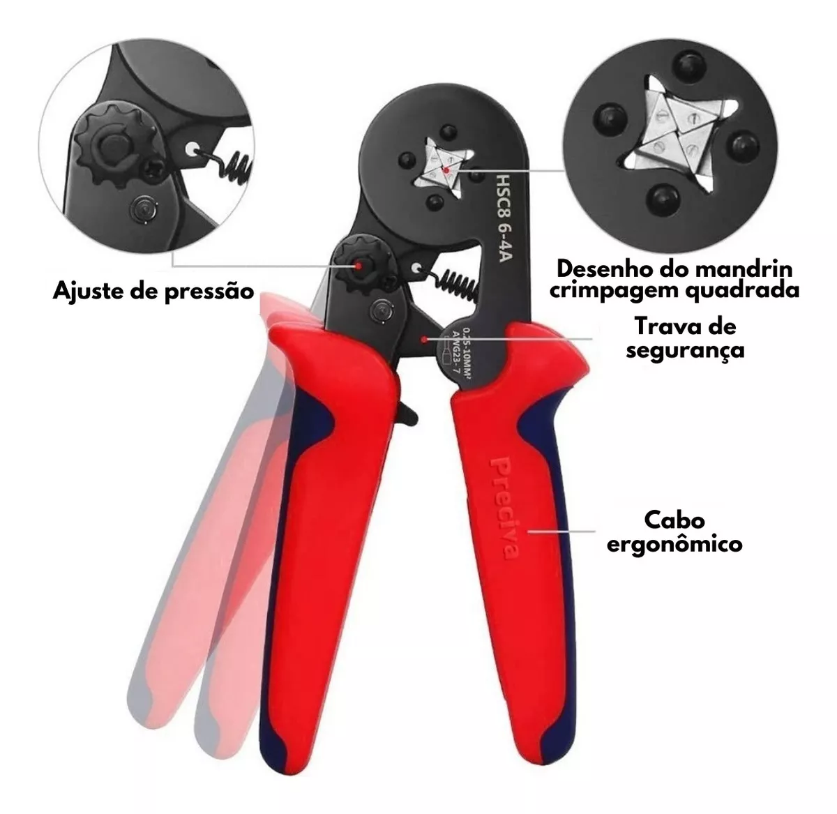 Terceira imagem para pesquisa de alicate prensa terminal tubular