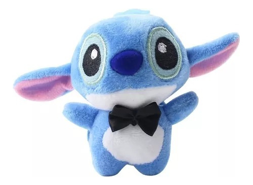 Peluche Stitch 10cm Llavero Colgante Stich Smoking Moño