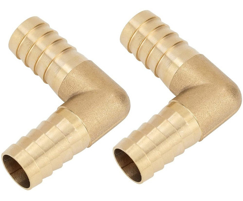  Brass Hose Barb Fitting  Degree L Right Angle Elbow Ba...