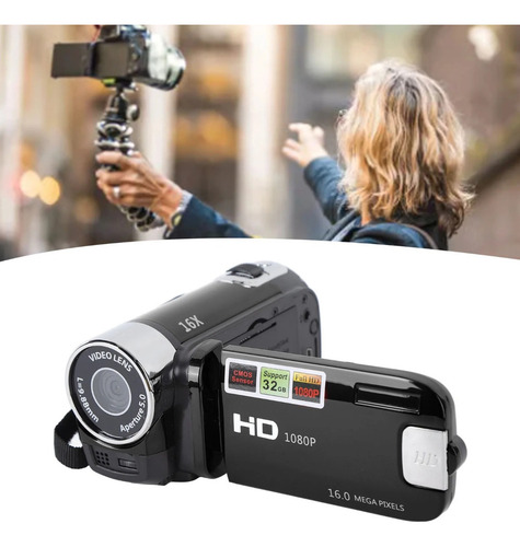 Videocámara 1080p 16mp, Grabadora De Vídeo, Cámara Digital D