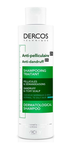 Shampoo Vichy Dercos Thechnique Anticaspa Cabello Normal a Graso en botella de 200mL por 1 unidad