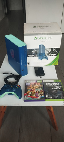 Xbox 360 Elite 500gb Special Edition Blue Bundle Color  Azul