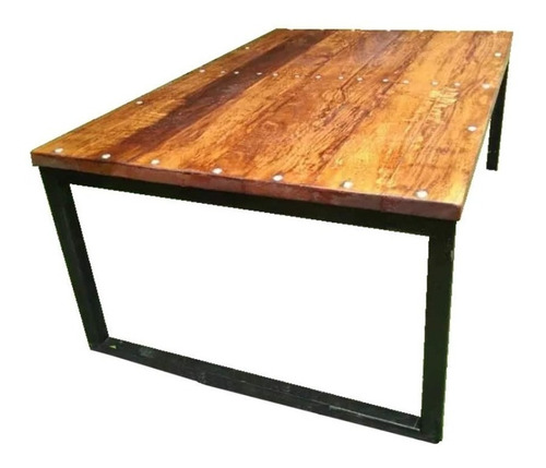 Mesa Ratona Estilo Industrial, Hierro Y Madera!!