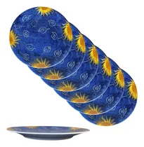 Comprar Jogo De Pratos Rasos Refeição Conjunto De 6 Pratos 26,5cm