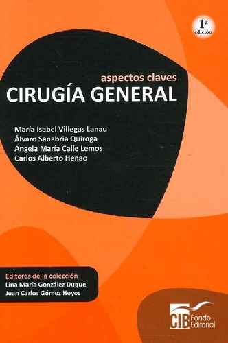Libro Cirugía General Aspectos Claves De María Isabel Villeg