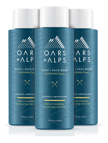 Oars + Alps Lavado Corporal Y Facial Hidratante Para Hombre,