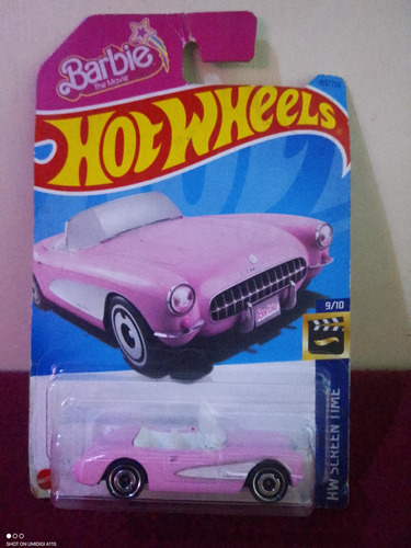 Hot Wheels 1956 Corvette - Barbie Pink #183 - 2023 Hw Screen