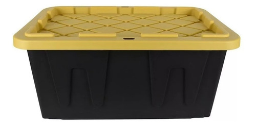 Caja Almacenamiento Uso Rudo Negra 102 Litros (10 Piezas)