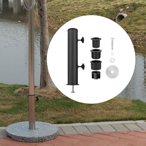 Tubo De Soporte Tubo Pesado De Mármol Negro Pole De Del
