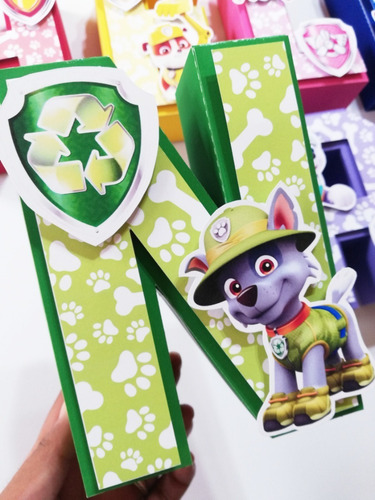 Letras 3d Personalizadas Paw Patrol