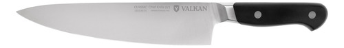 Cuchillo Chef 8 Classic Acero Aleman Asado Cocina Valkan Color Negro