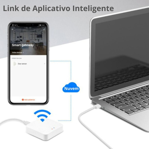 Gateway Hub Para Aparelhos Tuya Wifi + Bluetooth Tuya Smart