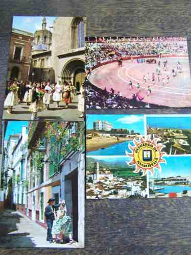 8 Postales Antiguas * España *