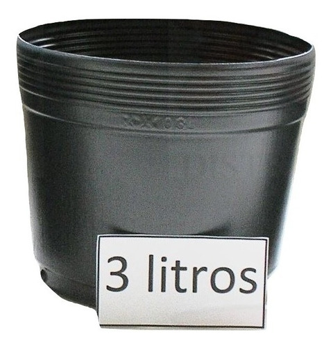 Vasos Para Flores Mudas Tamanho 3 Litros (100 Unidades)