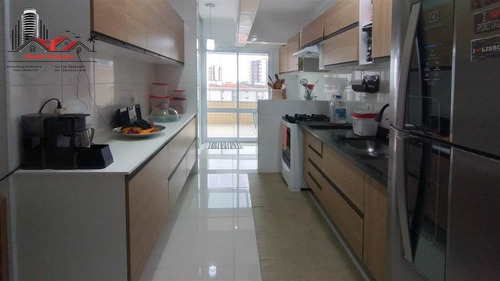 Imagem 11 de 30 de Apartamento À Venda Com 3 Dormitórios Na Vila Guilhermina Em Praia Grande Sp. - Rrc67