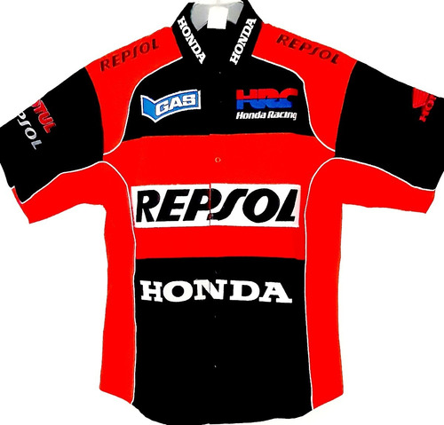 Camisa Repsol Escuderia Moto Honda Chooper Bridgestone Quake