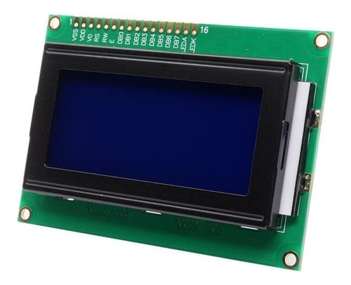 Pantalla LCD 16x4 1604 Arduino con fondo azul