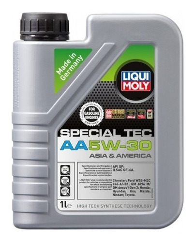 Liqui Moly Aceite Sintetico 5w30 Special Tec Aa 1 Litro