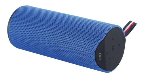Imagem 2 de 2 de Caixa De Som Bluetooth 20w Oex Spool Sk410 Micro Sd - Azul
