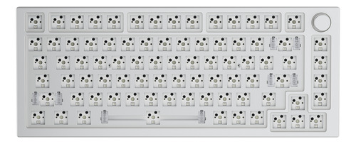 Carcaca Modular Para Teclado Mecanico Gaming Glorious Gmmk Branco Cinza