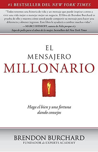 El Mensajero Millonario, De Brendon Burchard. Editorial Free Press, Tapa Blanda En Inglés