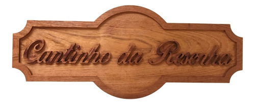 Placa Para Área Gourmet Em Madeira Maciça Personalizada