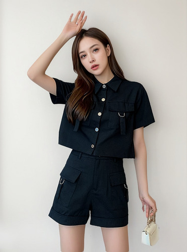 Conjunto De Ropa De Trabajo De Estilo Coreano Para Mujer: Ch