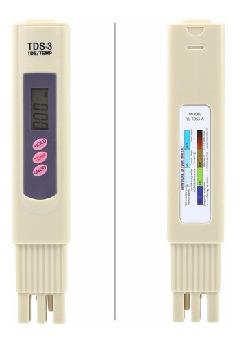 Tds 2 En 1 Solidos Disueltos Y Termometro Pureza Liquido Ppm