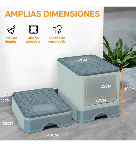 Arenero Con Tapa Caja De Arena Para Gatos Entrada Superior