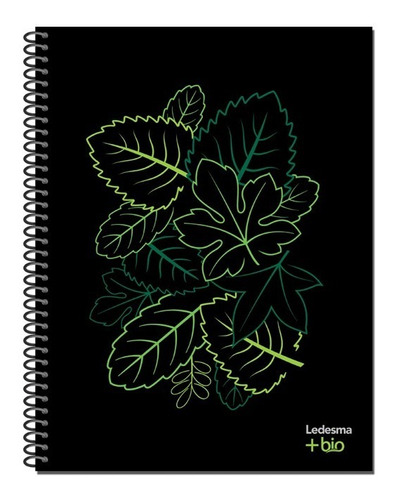 Cuaderno Con Espiral Ledesma + Bio 21x27 Rayado O Cuadricula