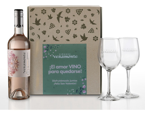 Veramonte Reserva Rosé + 2 Copas Enamorados San Valentín