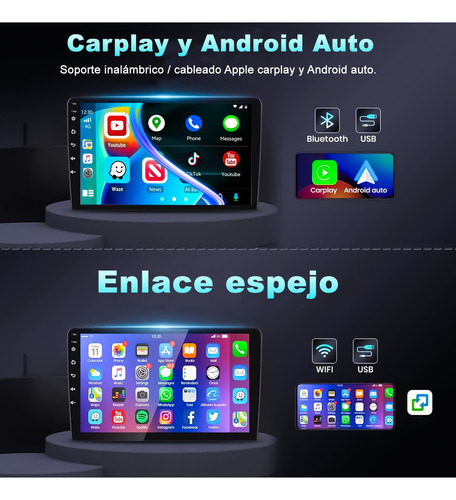 Autoestéreo De 6+128g Pantalla Para Honda Brv 2015-2021 Negro