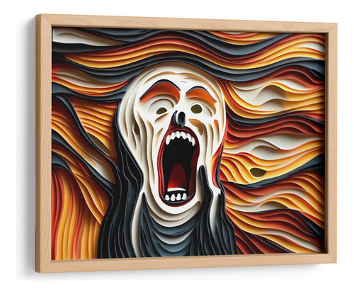 Cuadro Enmarcado Pino El Grito 60x45, Mafer Villarreal