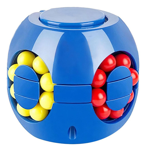 W 5 Juguete Para Aliviar El Estrés Cube Fidget Azul