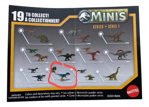 Allosaurus & Dilophosaurus Minis Chaostheory Jurassic World (Usado)