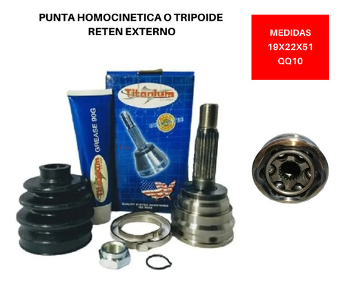 Punta Tripoide Chery Qq 8v   1.1 2008