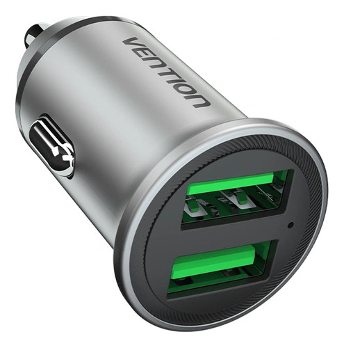 Cargador De Carro Vention Con 2 Puertos Usb 18 Watts 