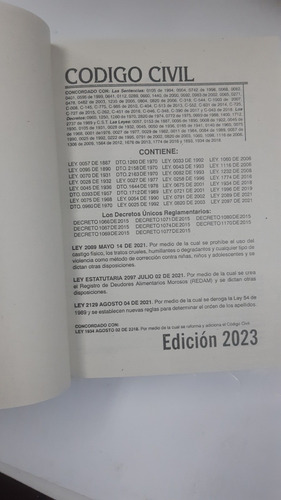 Imagen 2 de 3 de Código Civil Actualizado 2023