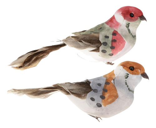 2 Figuras De Pájaros Artificiales Vivid Birds Ind [u]