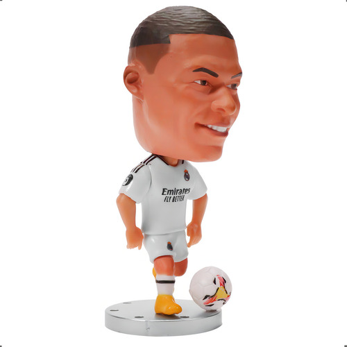 Boneco miniatura Kylian Mbappé no Real Madrid