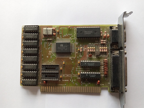 Tarjeta Hercules Para Computadoras Retro Xt, At 286 / 386 (Usado)