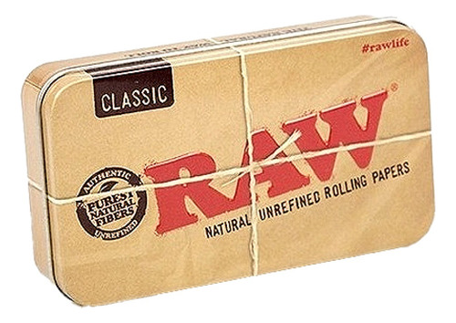 Cigarrera  De Metal Raw Tin Box King Size