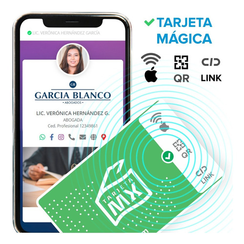 Nueva Tarjeta De Presentación  / Mágica Pvc / iPhone / Nfc