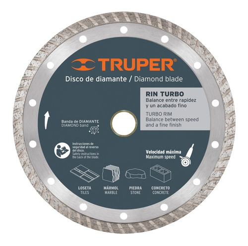 Disco De Diamante, Rin Turbo, 4 PuLG Truper 12979