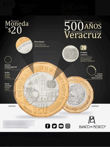 Moneda De 20 Conmemorativa 