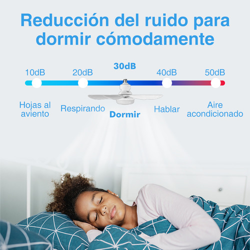 Foco con Ventilador 30w Foco Ventilador Techo 42cm Led con Control Remoto Temporizador 3 Temperaturas de Color Brillo Ajustable E27 Lamparas para Sala Fanlamp