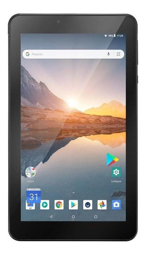 Tablet Multilaser M7S Plus 7" 8GB preto com memória RAM 1GB