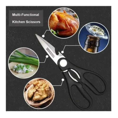 Set De 6 Cuchillos Juego Cuchillos Cocina Color Negro